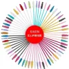 The plastic handle and fiber brush head of the colored mascara brush are curled, slender and well-shaped without clumping Item Picture